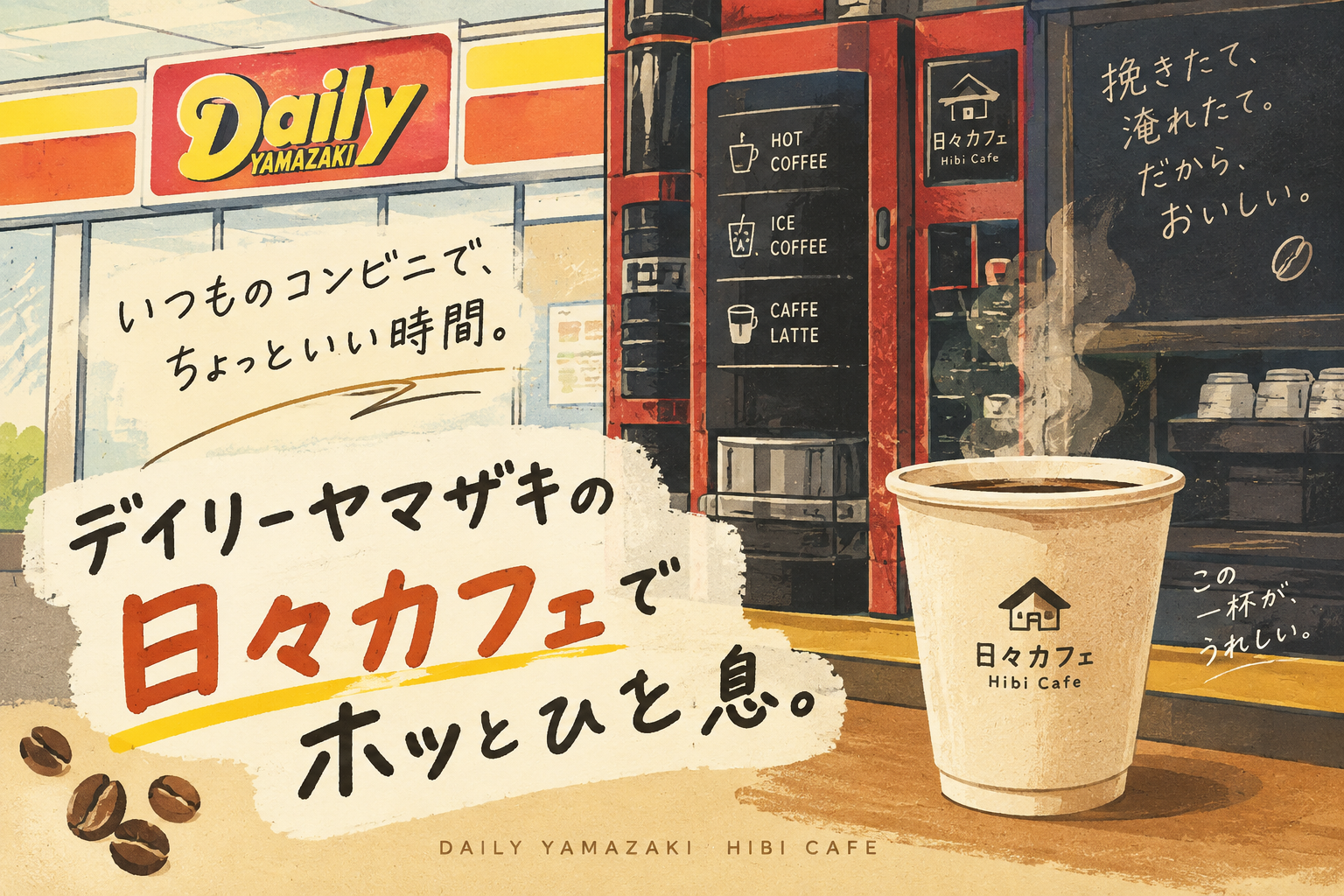 デイリーヤマザキ 日々カフェ広告