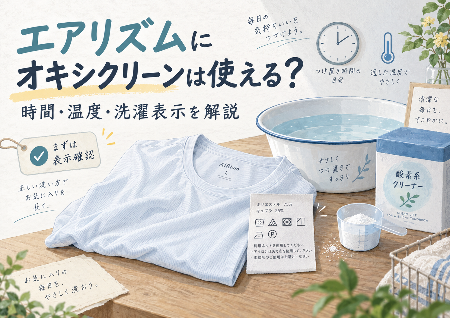 エアリズムのやさしい洗い方