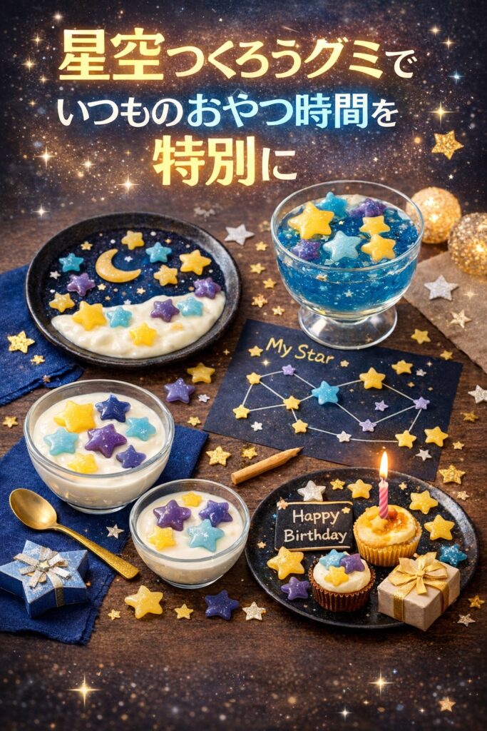 星空つくろうグミで楽しいおやつ